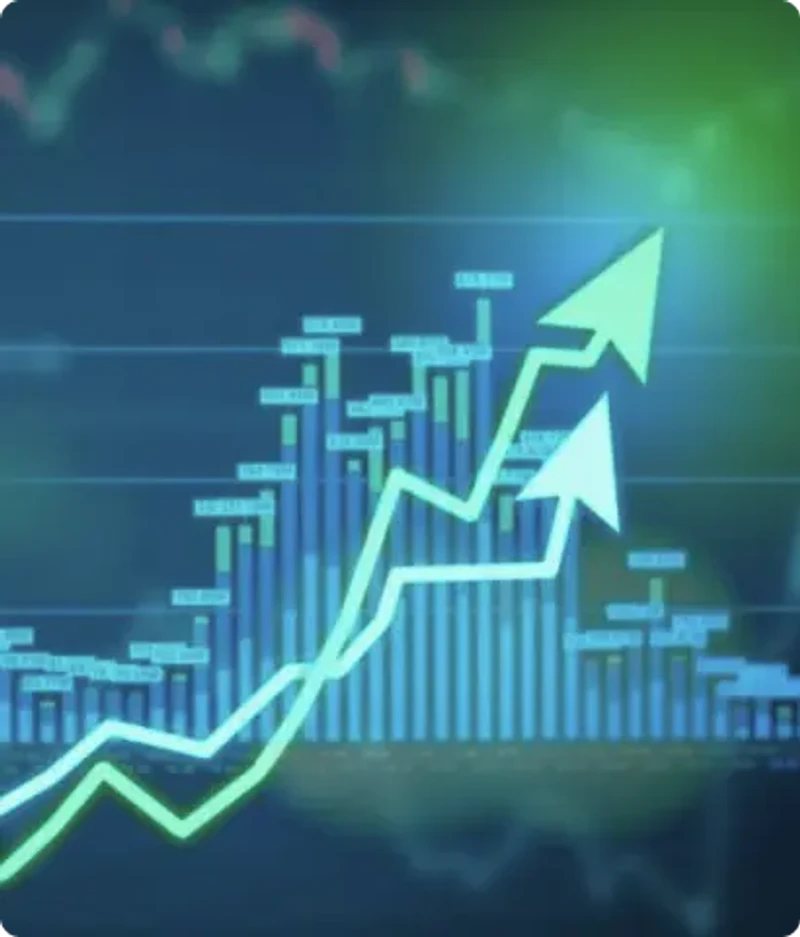 Gráfico financeiro de alta performance